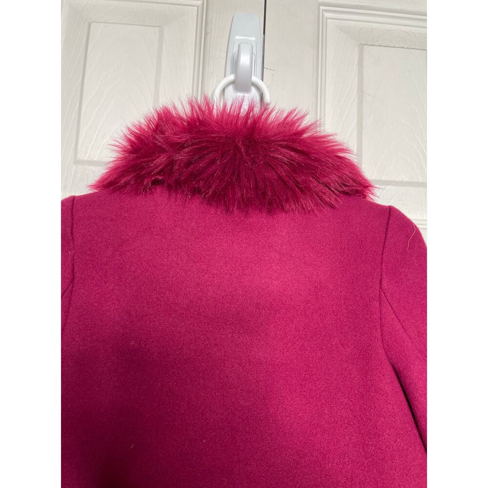 Janie and Jack Girls Burgundy Magenta Dress Coat Size 6-12 Mo - Picture 5 of 6